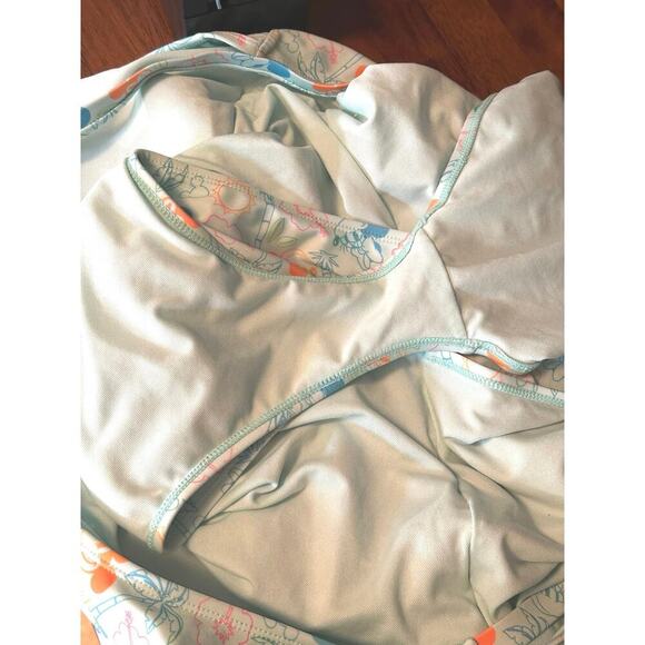 Disney Blue Mickey Mouse Tropical Print Swimsuit – Women’s 2X - Picture 7 of 7